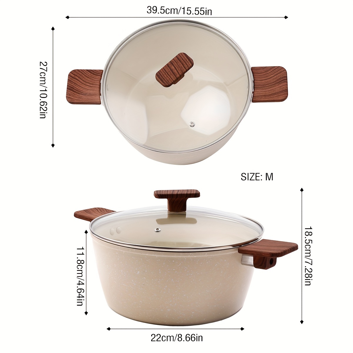 Rice Stone Nonstick Pot:, Home Essentials Rice Stone Nonstick Pot, Healthy  Wok, Delicious Upgrade, Easy To Finish, Kitchen Utensils, Cooking Utensils  - Temu