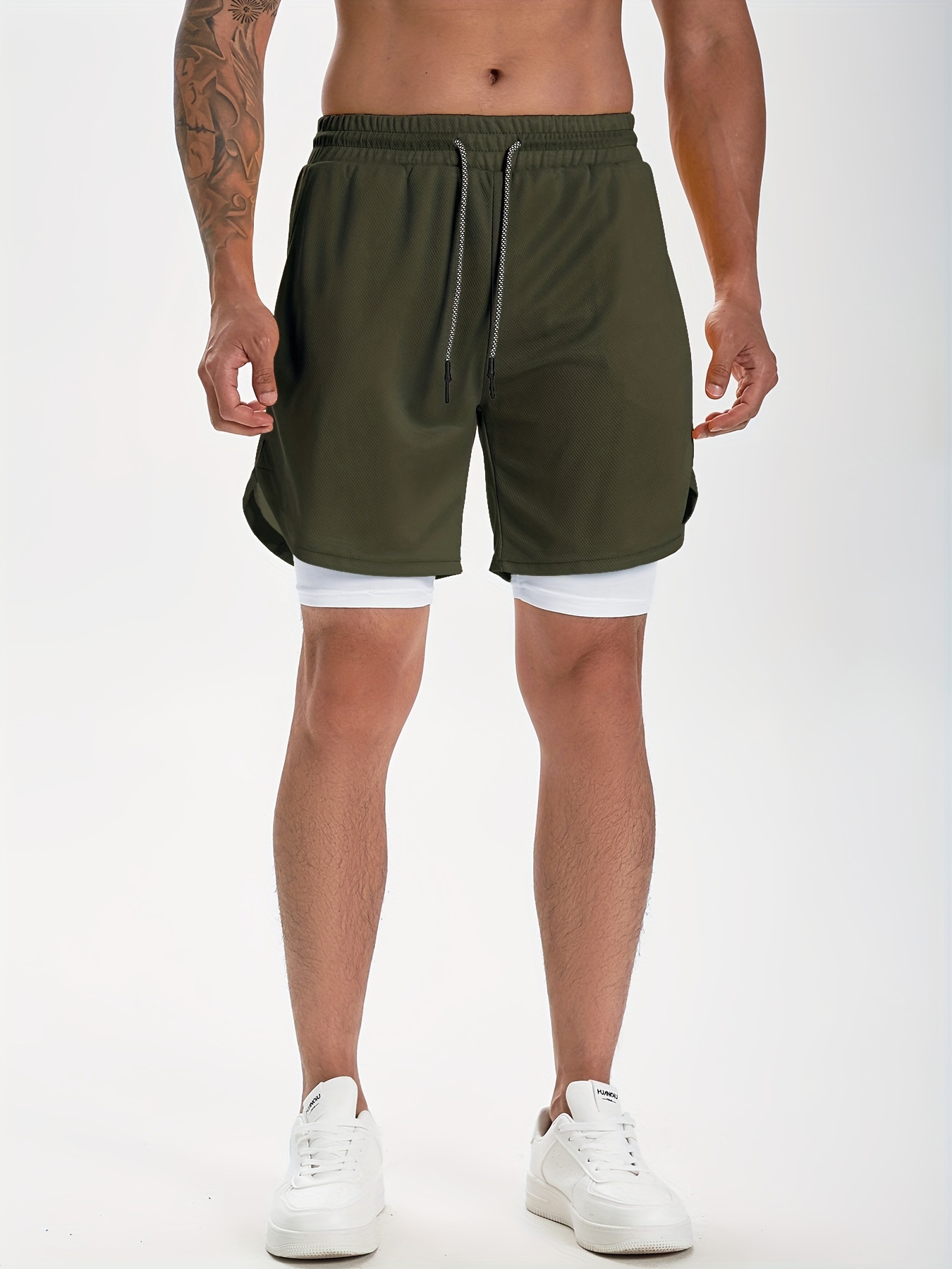 Men's 1 Workout Running Shorts Quick Dry Athletic Gym - Temu