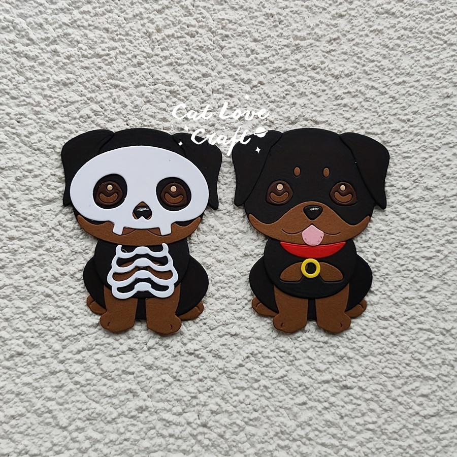 Lovely Dogs Metal Cutting Dies Craft Die Cuts For Card Making