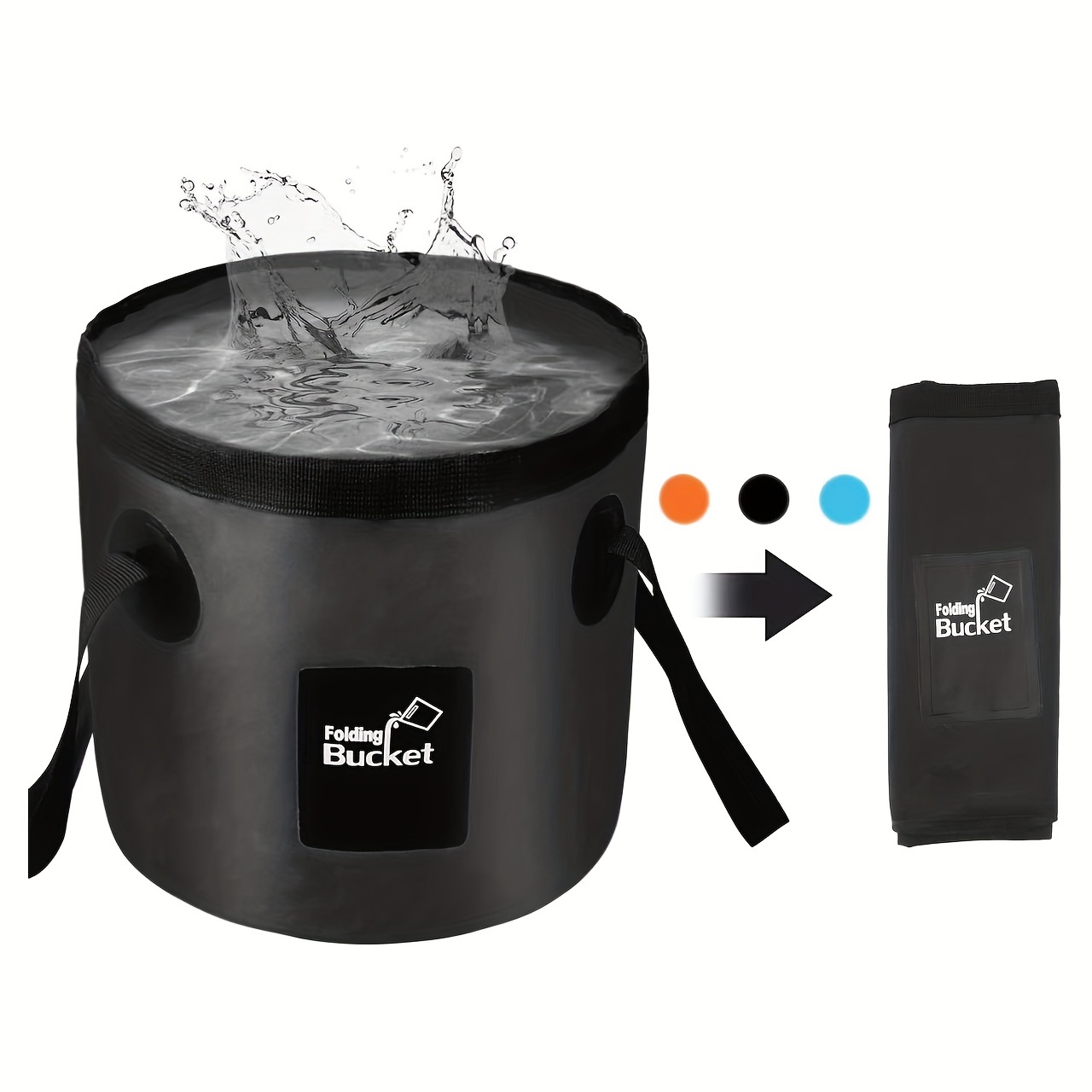 5 Gallon Portable Collapsible Bucket Perfect For Travel Camping Fishing  Gardening, Check Out Today's Deals Now