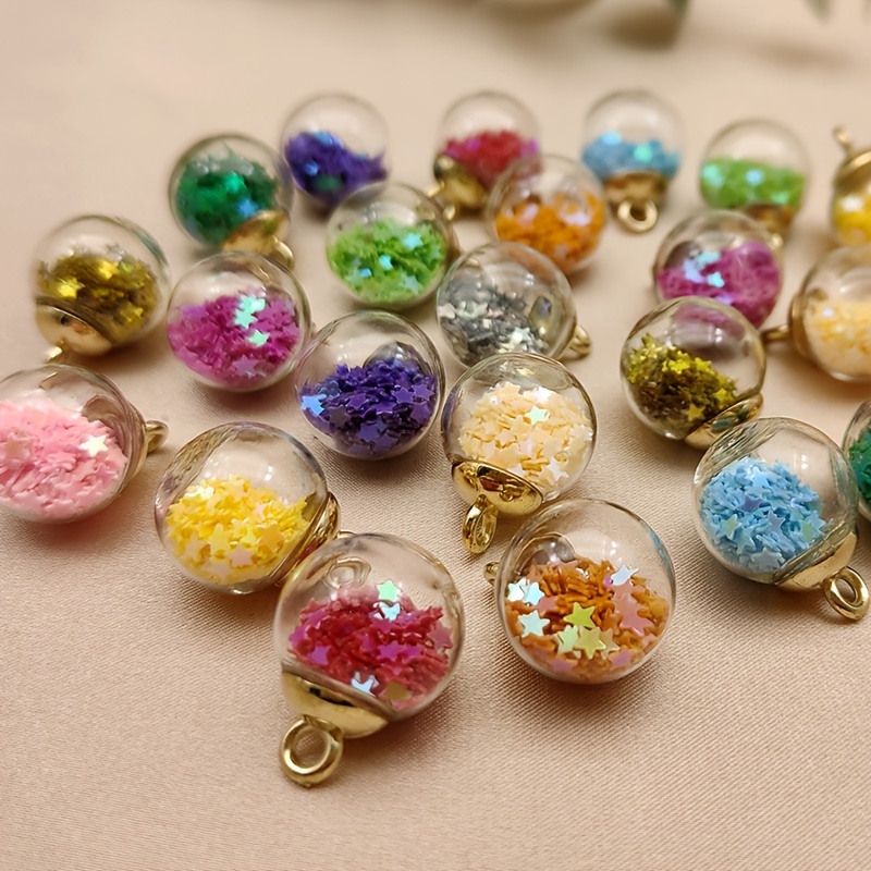 10/20pcs Transparent Ball Fruit Star Colorful Resin Charms For Jewelry  Making Supplies DIY Necklace Earring Accessories Breloque - AliExpress