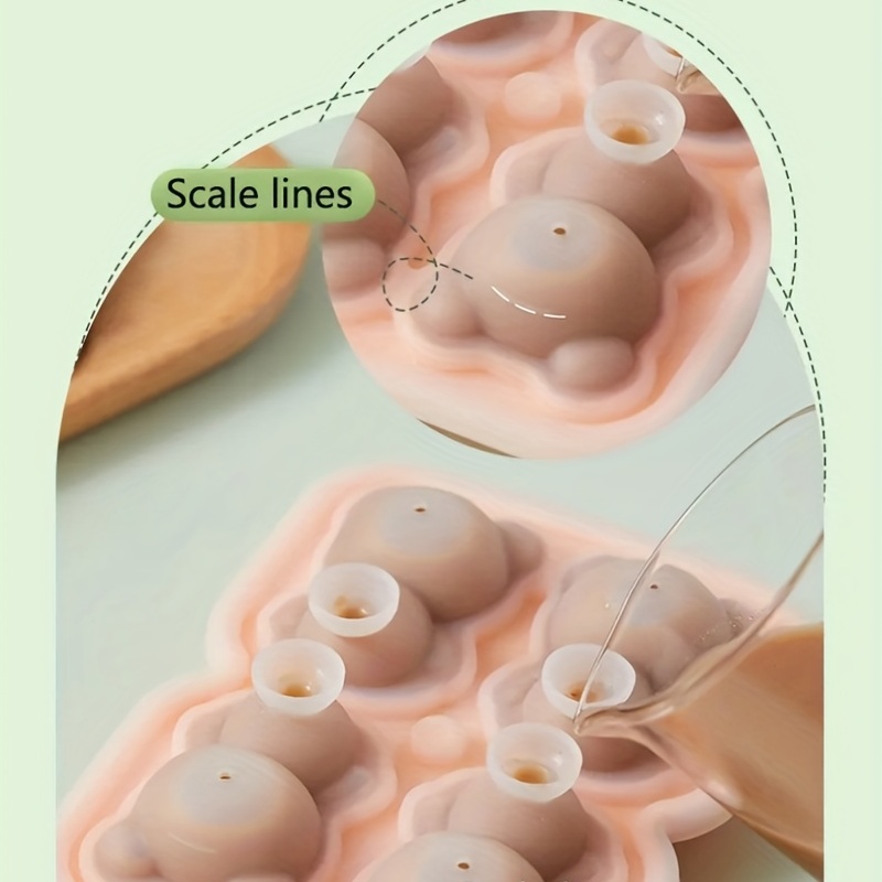 Molde de hielo de silicona de 6 celdas, mini molde de hielo de silicona, moldes  de paletas reutilizables, 7 moldes de cubitos de hielo para helado casero,  sorbete, yogur, jugo (verde + morado)