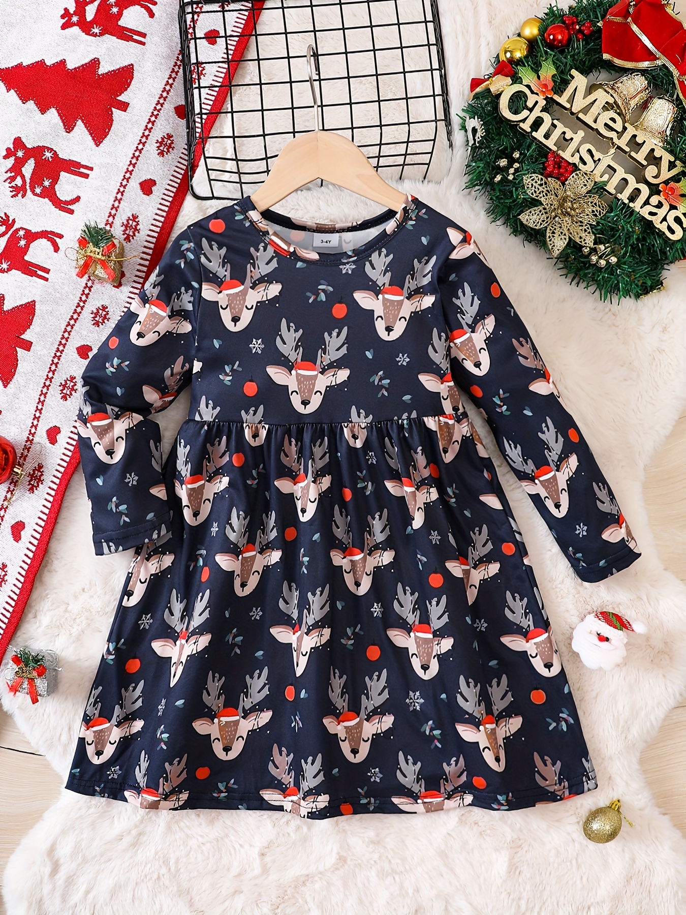 christmas dresses long sleeve Long Sleeve Sweater Dress – Ace of Grace Boutique main image 1
