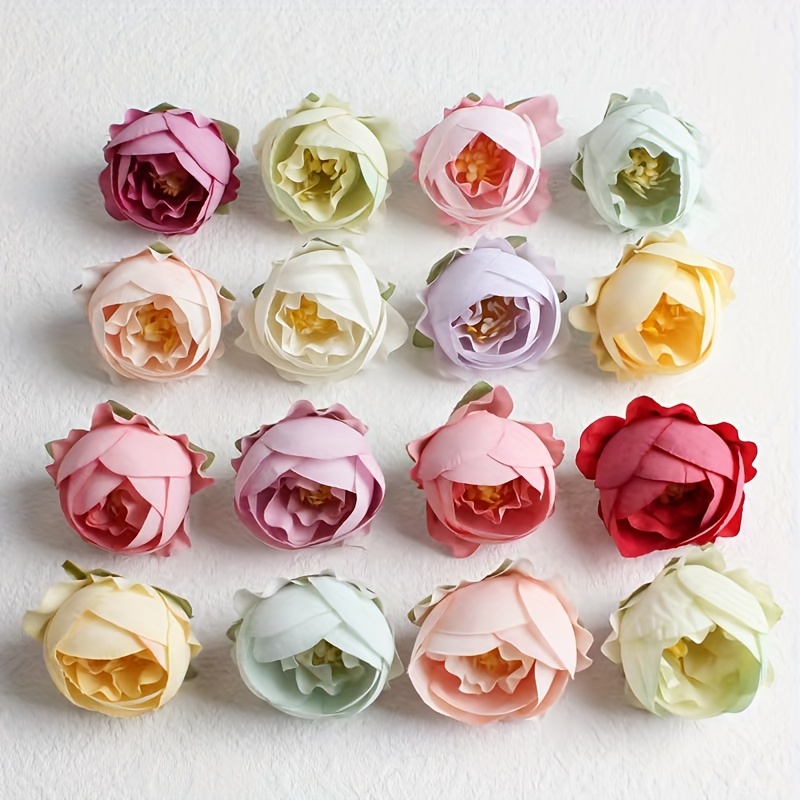 3bunches, Simulation Multi-color Gourd Flower, Silk Cloth Rose Pomegranate  Flower Diy Wreath Material Wedding Candy Box Decoration