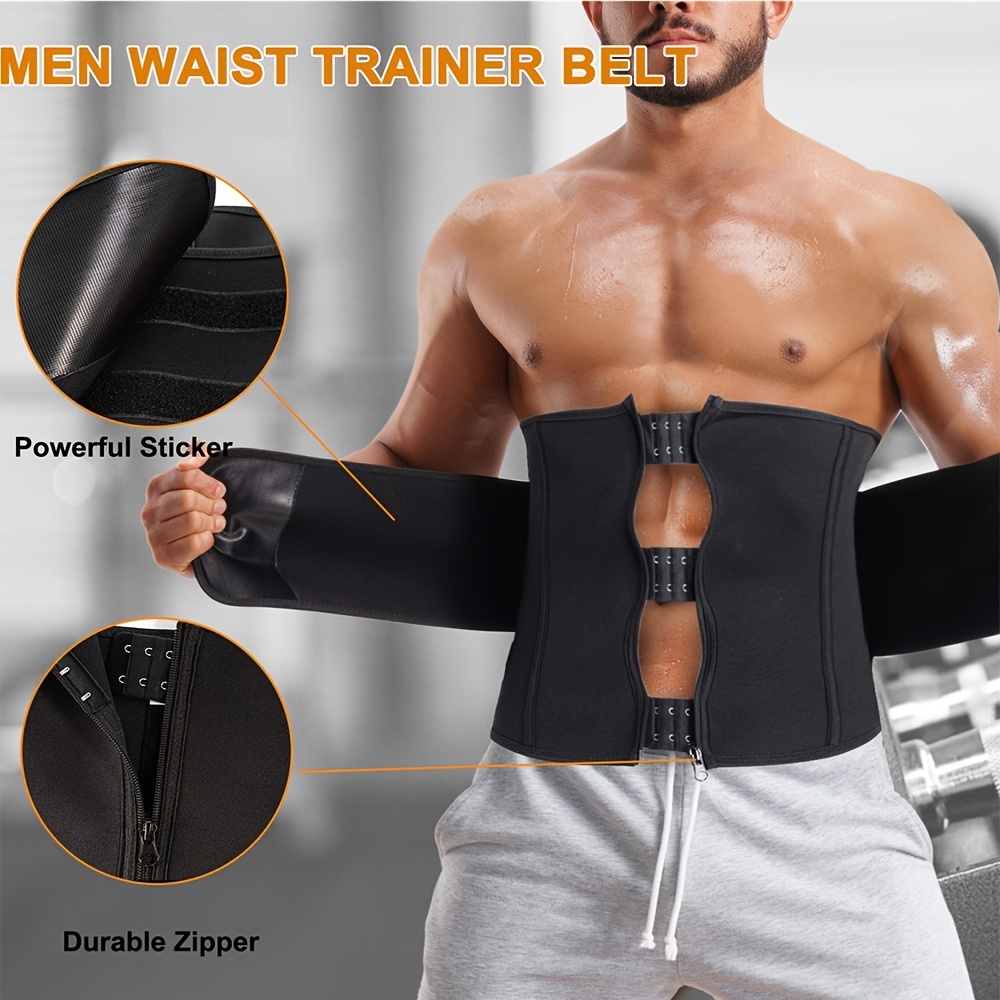 Sweat Neoprene Waist Trimmer Belt for Men - Slimming Belly Band for  American Football Training