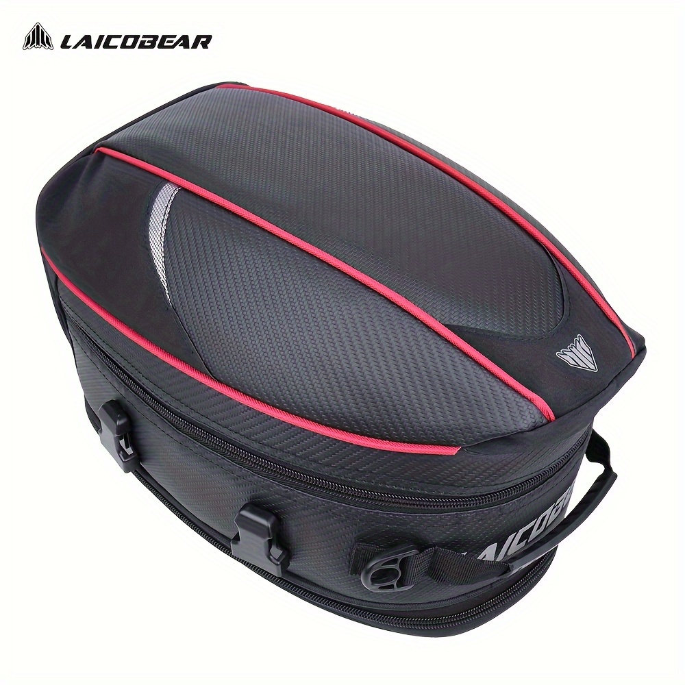 Bolsa trasera para asiento de motocicleta, mochila de doble uso,  impermeable para casco, Mochila para casco, Helmet Backpack