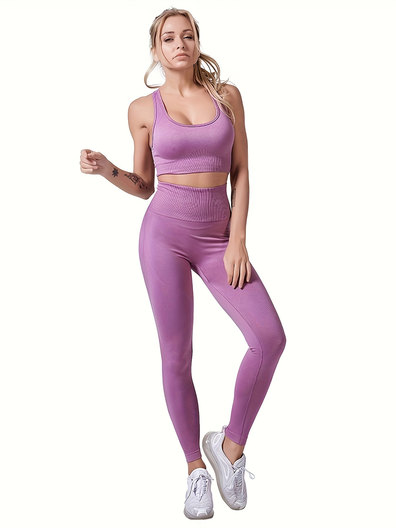 ChengBeautiful Yoga Suit 2 Pezzi Asciugatura Rapida Abbigliamento Fitness  Pantalone da Corsa Abbigliamento Yoga Donne Abbigliamento Sportivo da Donna  (Color : F, Size : L) : : Moda