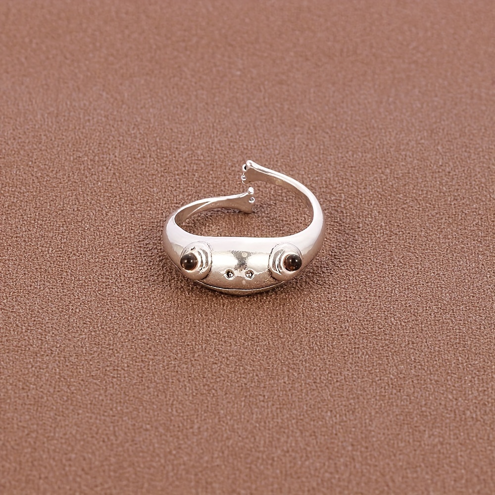 Men's Retro Frog Ring Adjustable