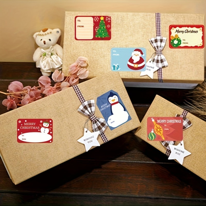 108pcs Christmas Stickers Gift Sealing Stickers Party Decoration Stickers