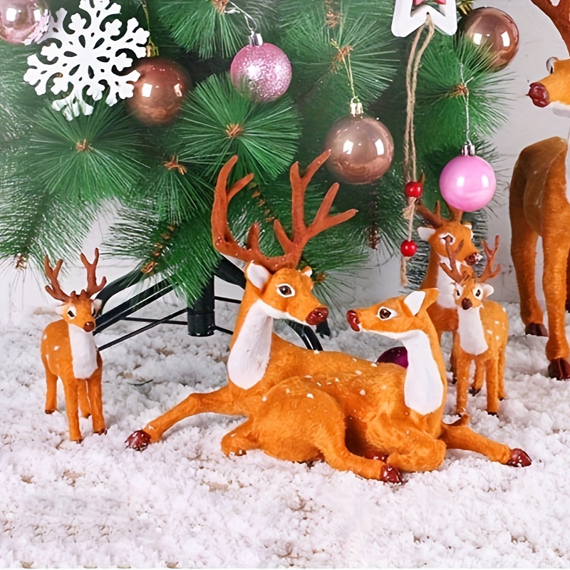Christmas Reindeer Ornaments Acrylic Reindeer Deer Figurine - Temu
