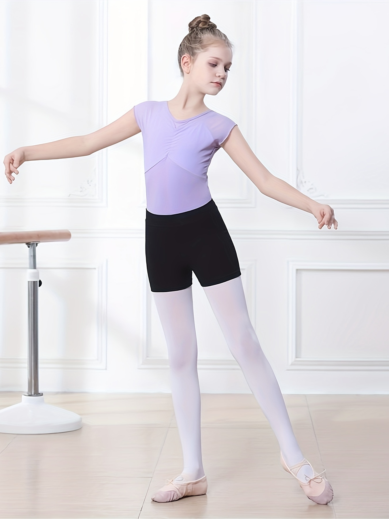 Girls Kids Dance Shorts Booty Boy Cut Fit Trunks Leotard Ballet Gymnastics  Pants