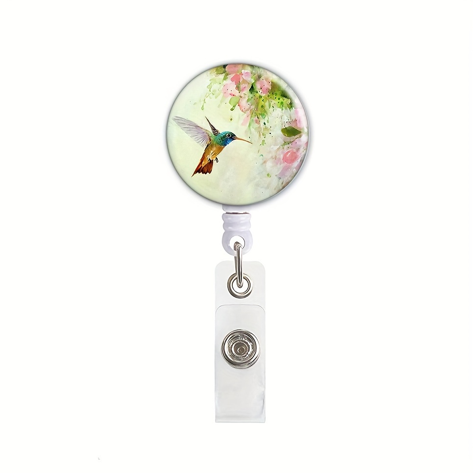 Name Tag Holder Retractable Id Badge Reel Holder Lovely - Temu