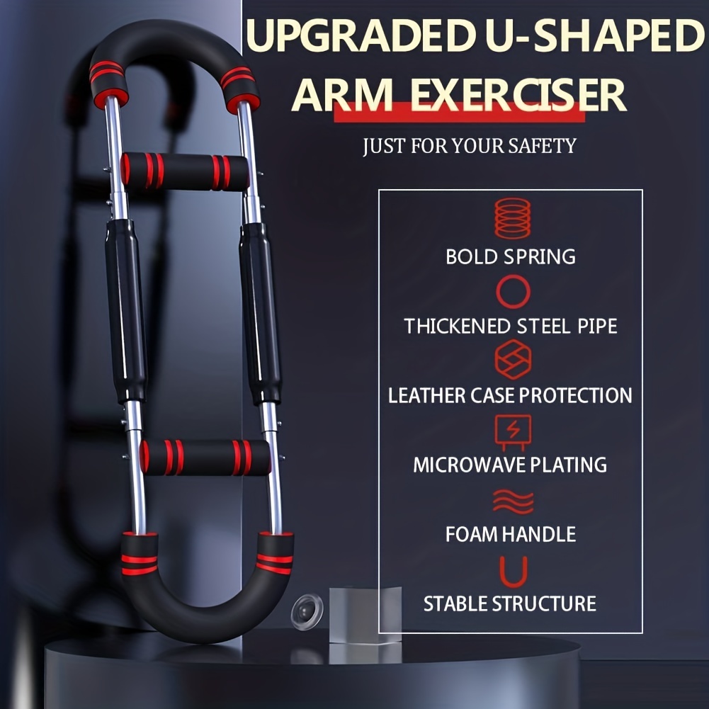 JevenFening U-Shape Power Twister Arm Exerciser. Adjustable  Chest Expander.(65-100lb). Biceps,Triceps,Shoulders,Back,Forearm and Inner  Thigh Workout Equipment.Upper Body Strength Training Machine : Sports &  Outdoors