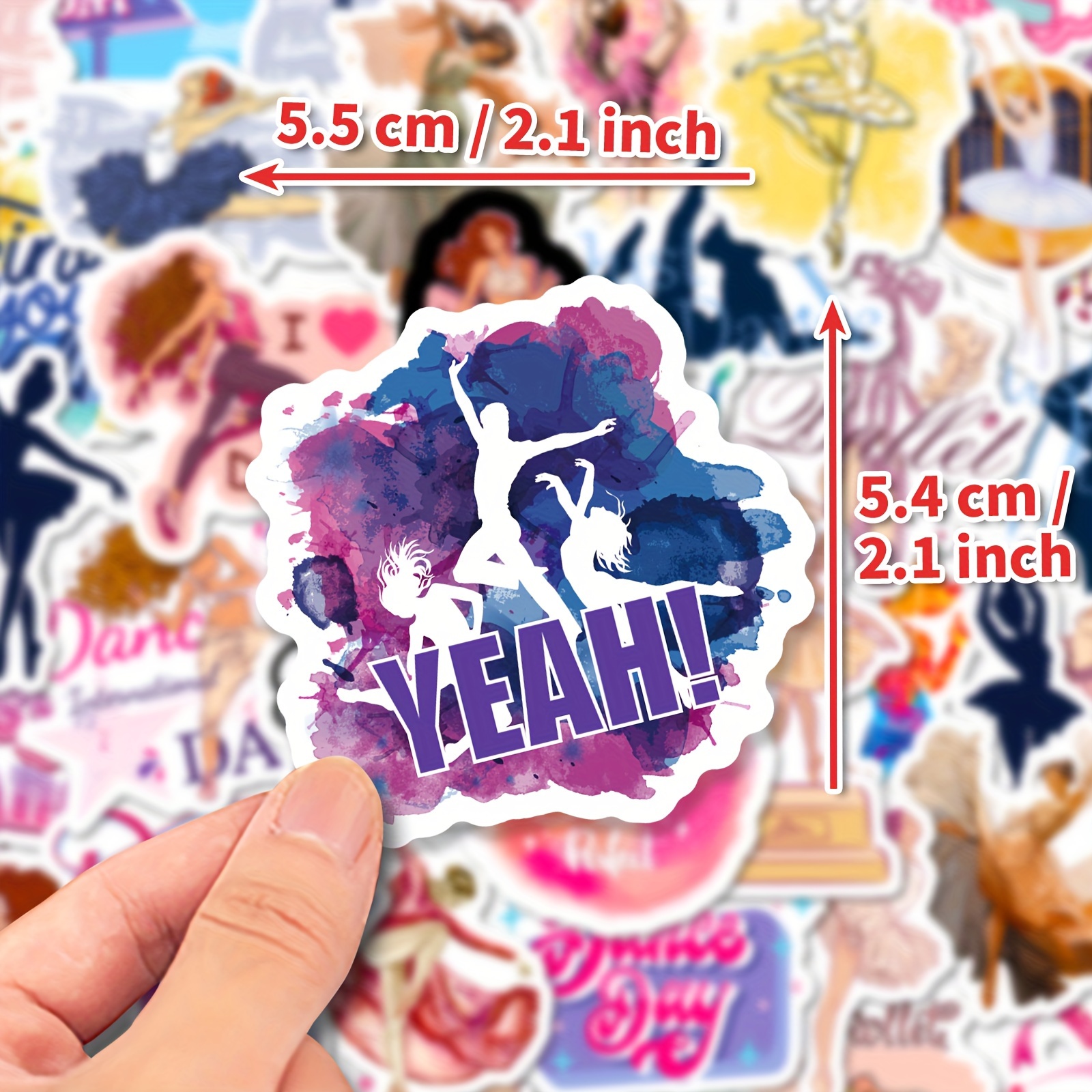 Dance Stickers Vinyl Waterproof Stickers Decorative Stickers - Temu