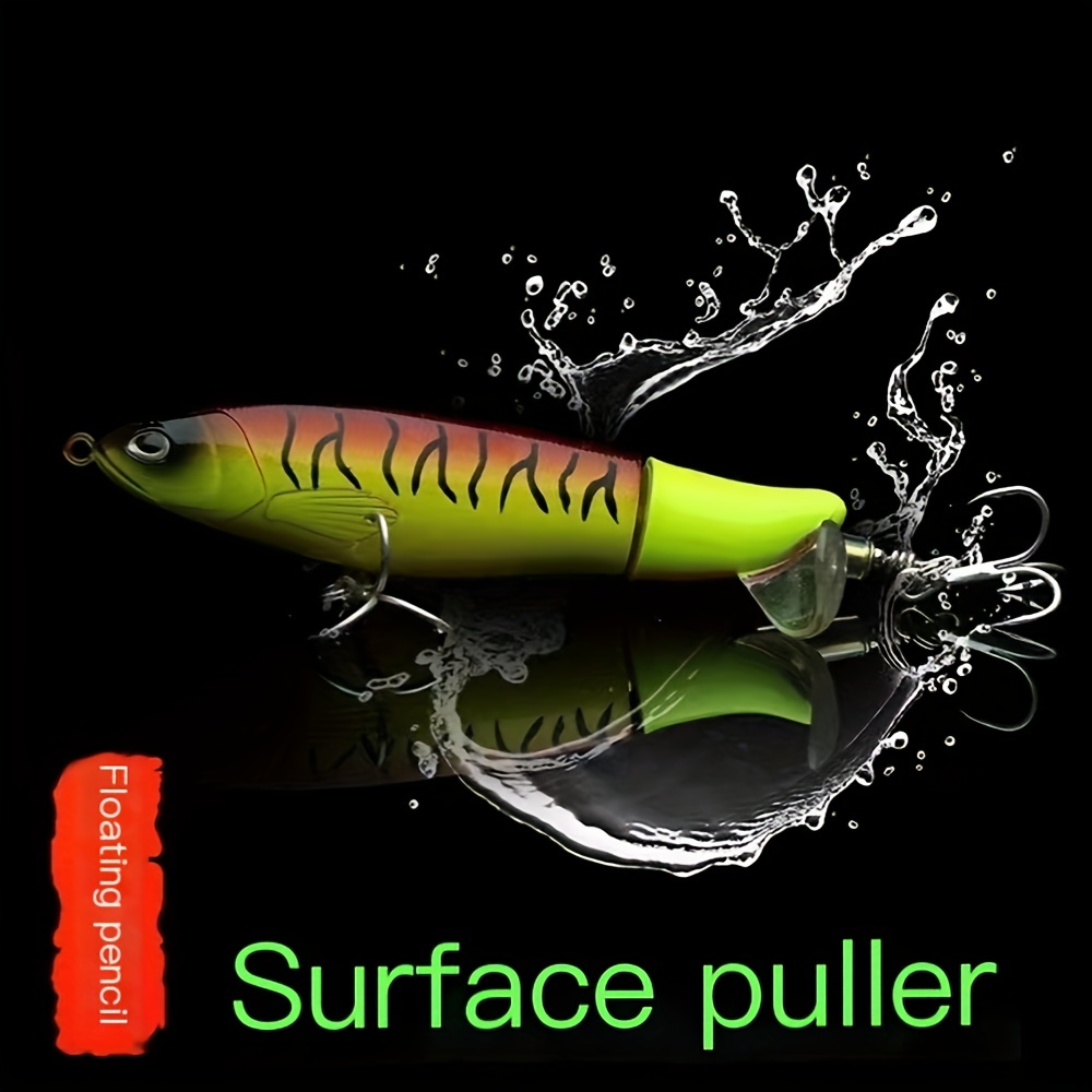 Double Propeller Floating Fishing Lure Soft Spinning Tail - Temu