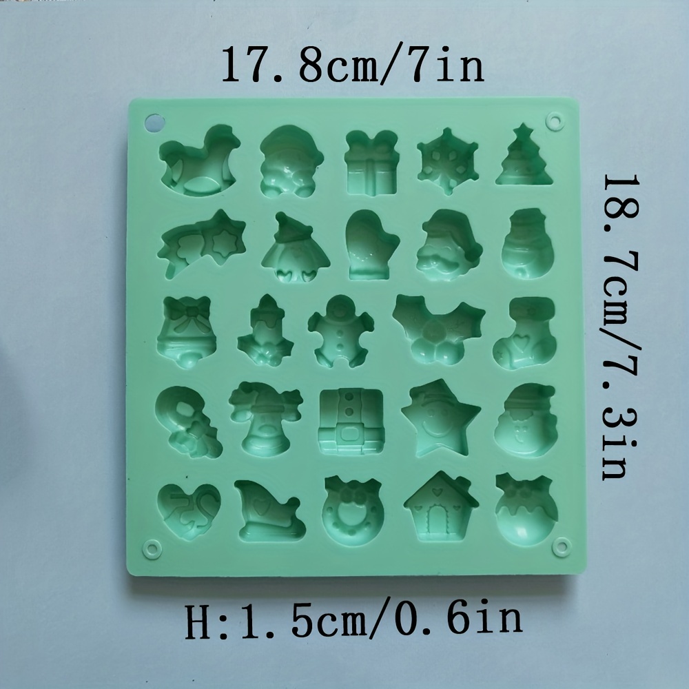 Christmas Chocolate Mold 3d Silicone Mold 25 Cavity Candy - Temu