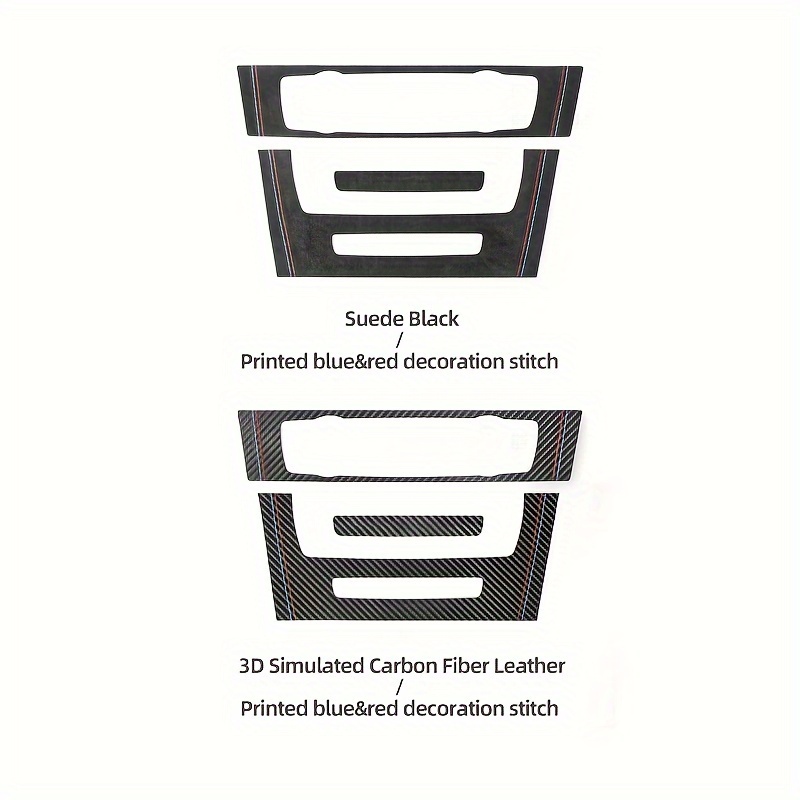 Car Center Console Panel Trim AC Vent Air Conditioner Sticker Carbon Fiber  Decal fits for BMW E90 E92 E93 2006 2007 2008 2009 2010 2011 Accessories  (Version B) : Automotive 
