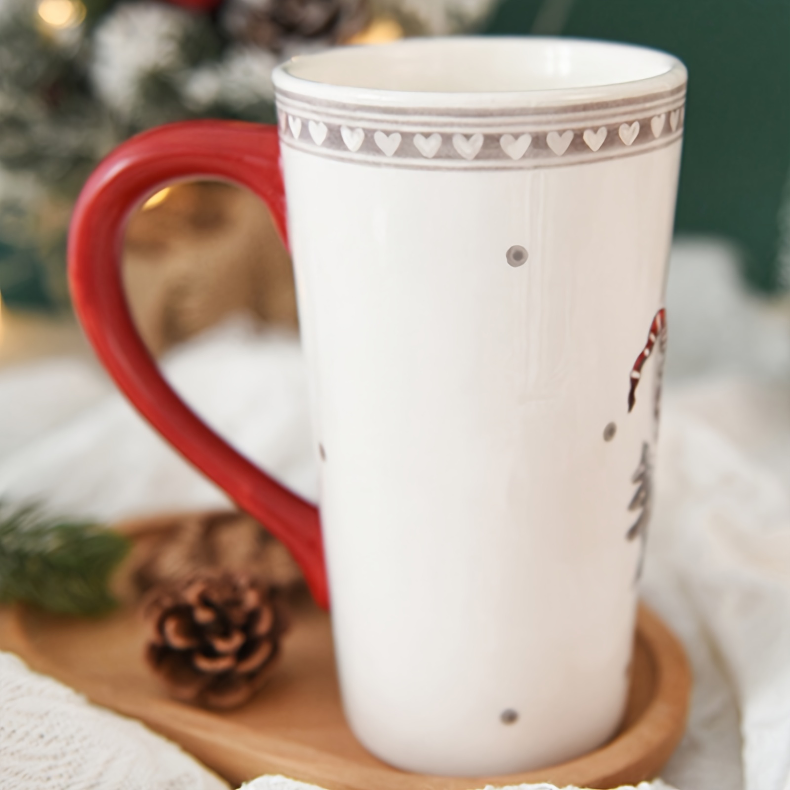 Hand painted Santa Claus Mug Embossed Ceramic Coffee Cup - Temu