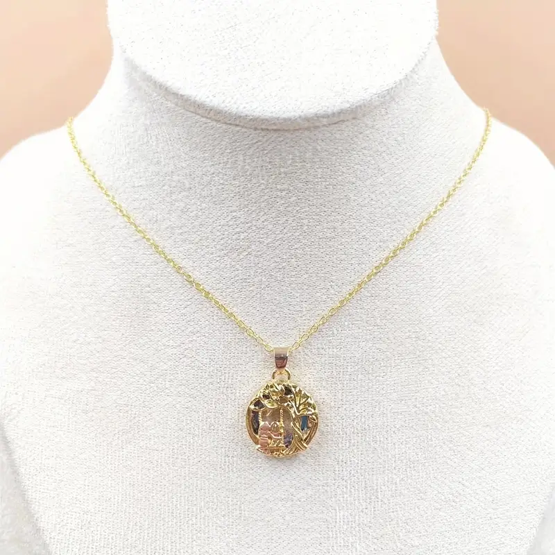 1pc pretty cute sister necklace sister round pendant necklace sister necklace cute ladies necklace perfect gift for girls golden 9