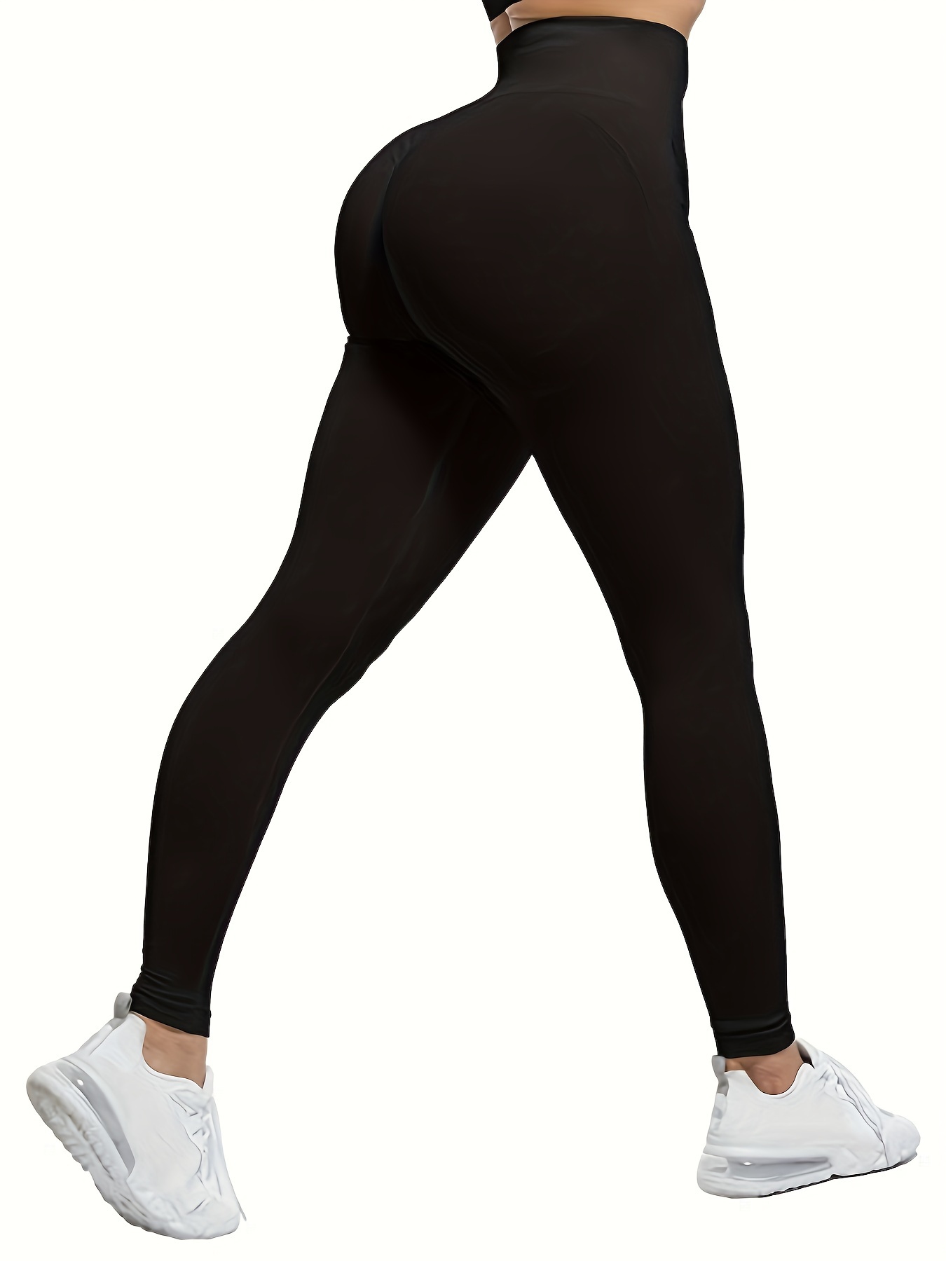 Hohe Taille Lang Leggings Nahtlos Weich Dehnbar Stoff Training Yoga Hose  EX905