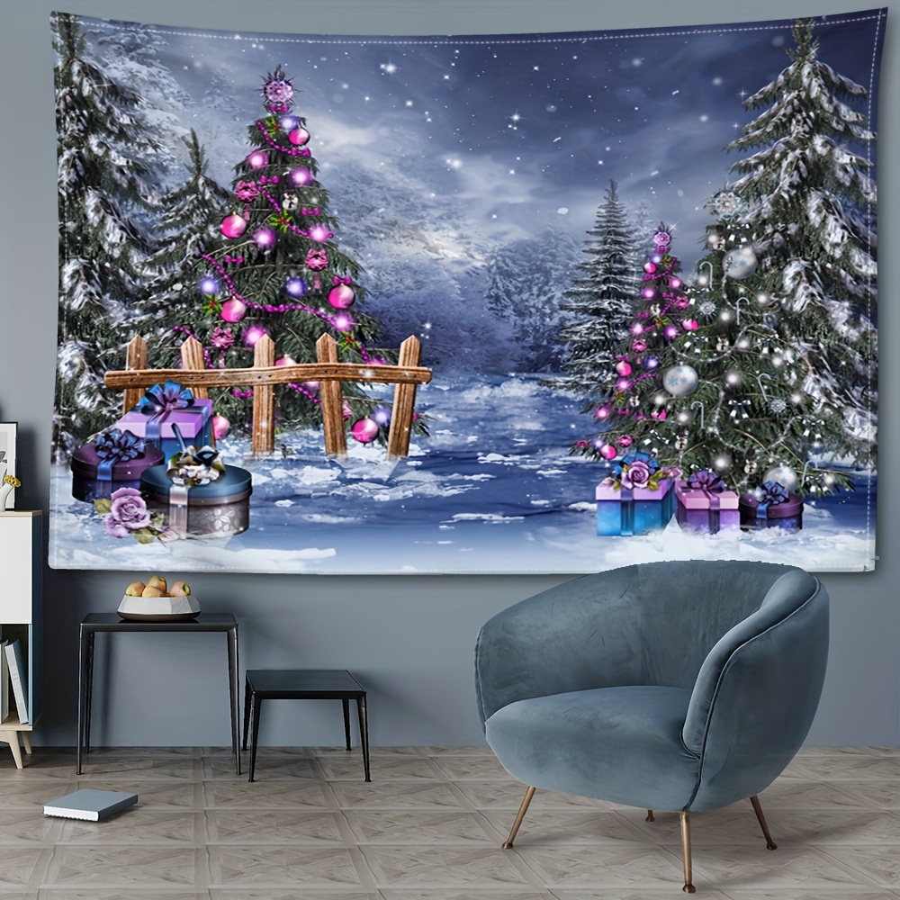  IJZHFCAZGI Papel pintado de Navidad nevadas en el parque, papel  tapiz autoadhesivo extraíble para pared, decoración de pared para sala de  estar y dormitorio : Herramientas y Mejoras del Hogar