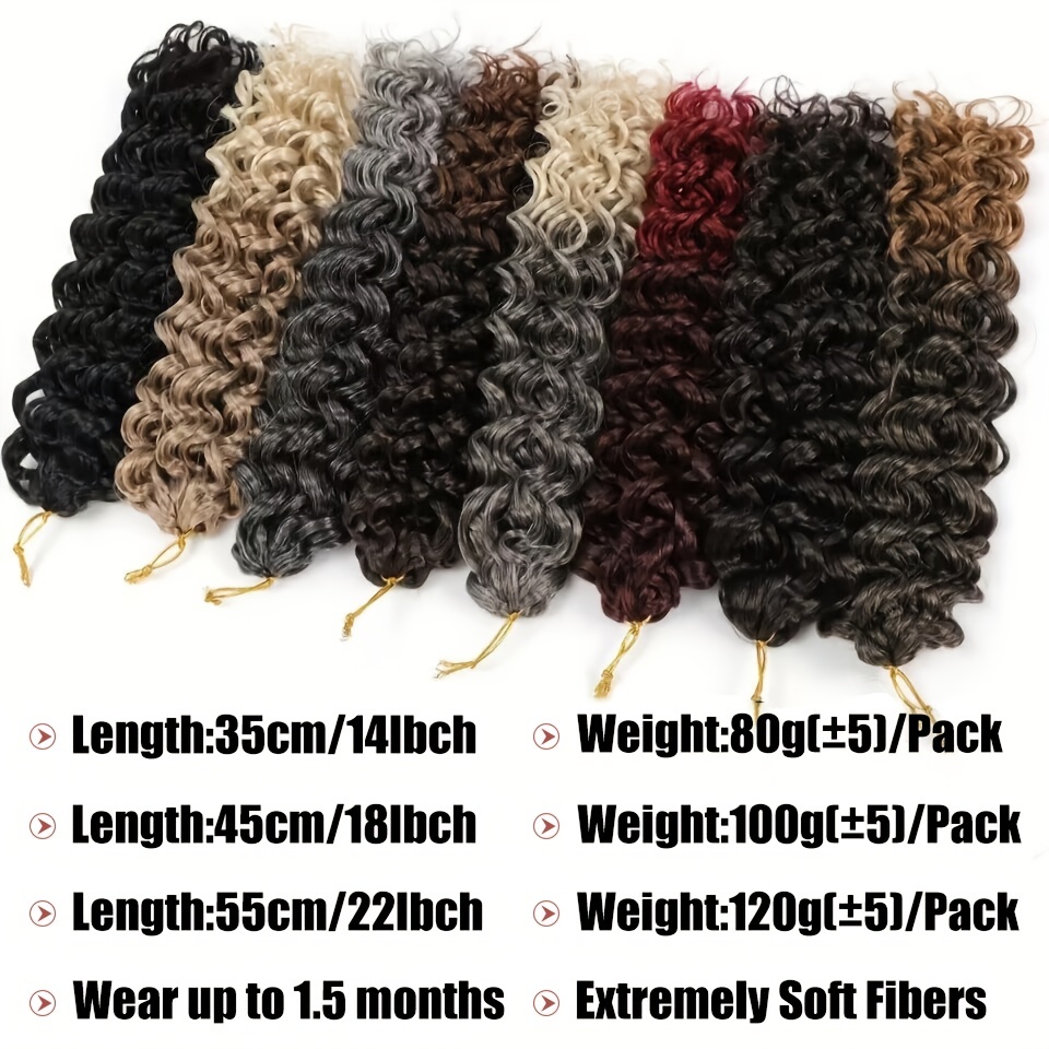 Deep Wave Crochet Hair Curly Hair Extensions Gogo Curl Crochet Hair Curly  Bundle Crochet Hair Styles Synthetic Hair Curly Braided Hair Crochet Hair  Braids Extension Braids Hair