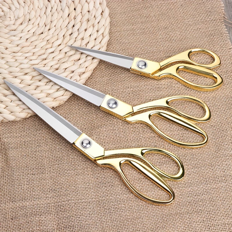 Senior Stainless Steel Professional Tailor Scissors Leather - Temu