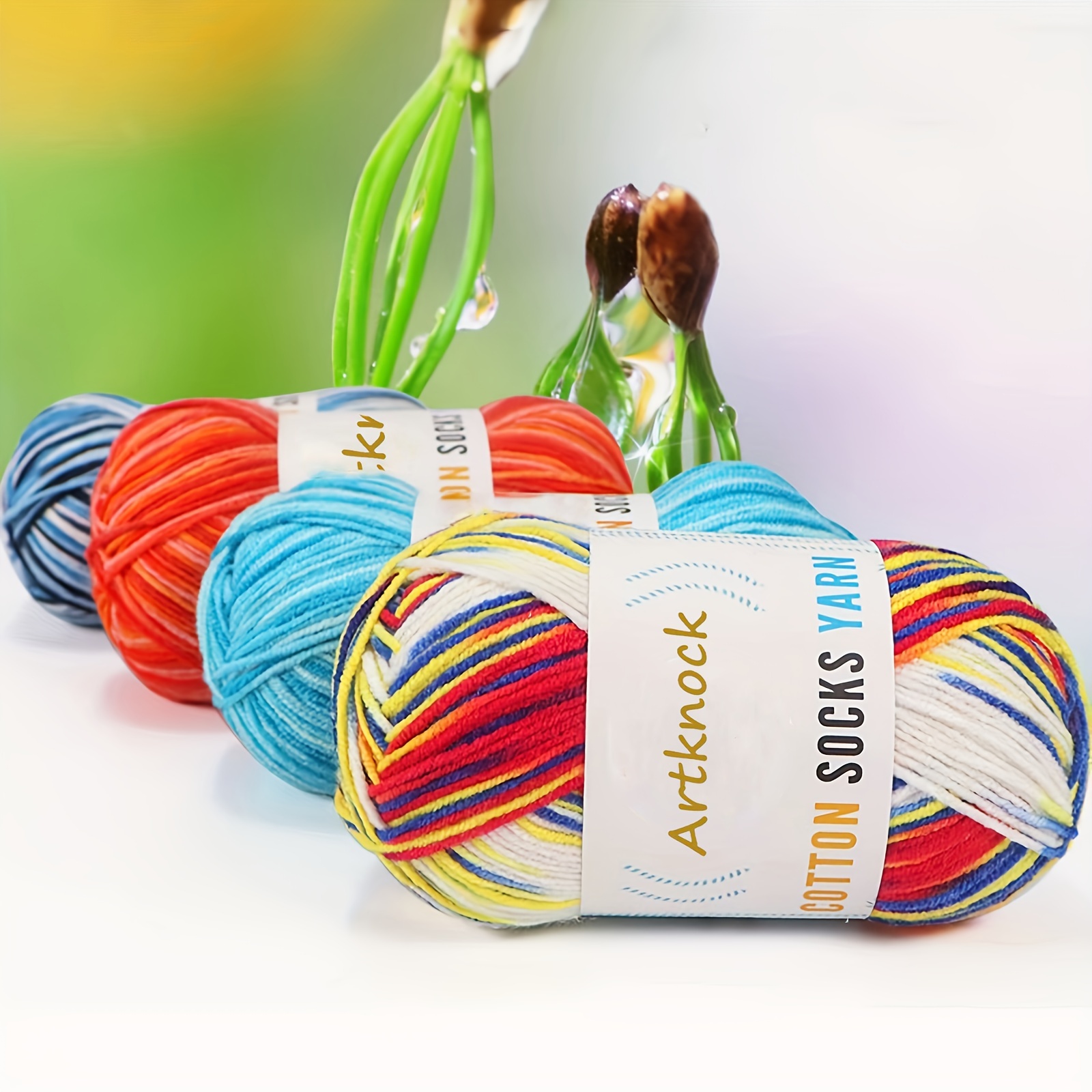 Multicolor Yarn Knitting Supplies, Crochet Craft, DIY Sweater, Scarf  Starter Kit, Beginners, 4x50g, Ball = 200 grams/Lot - AliExpress