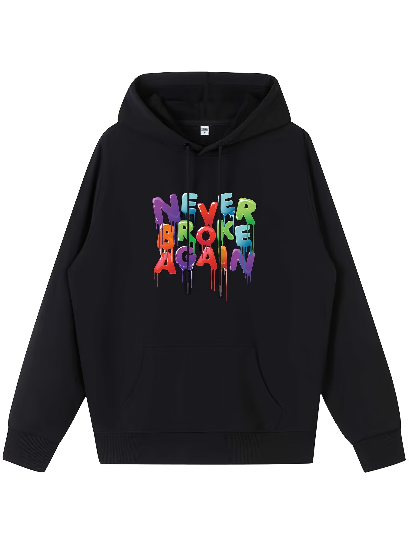 Hoodie Sweatshirts for Men Men Women Letter Graphic Hooded Print Hooded  Collar Long Sleeve Sweatshirt Tops Hooded Pullover Friends Hoodie Cotton