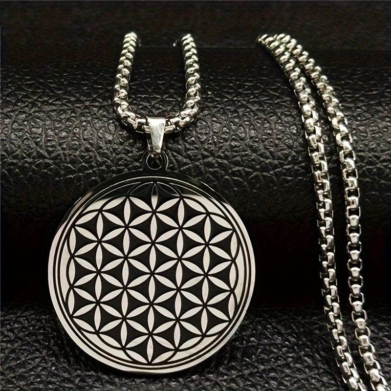 Seed of Life Silver Necklace, Sacred geometry Jeweley, Spiritual gift ,  YOGA Gift, Yoga Necklace, Yoga Jewelry, Hindu jewelry, Yoga Gift