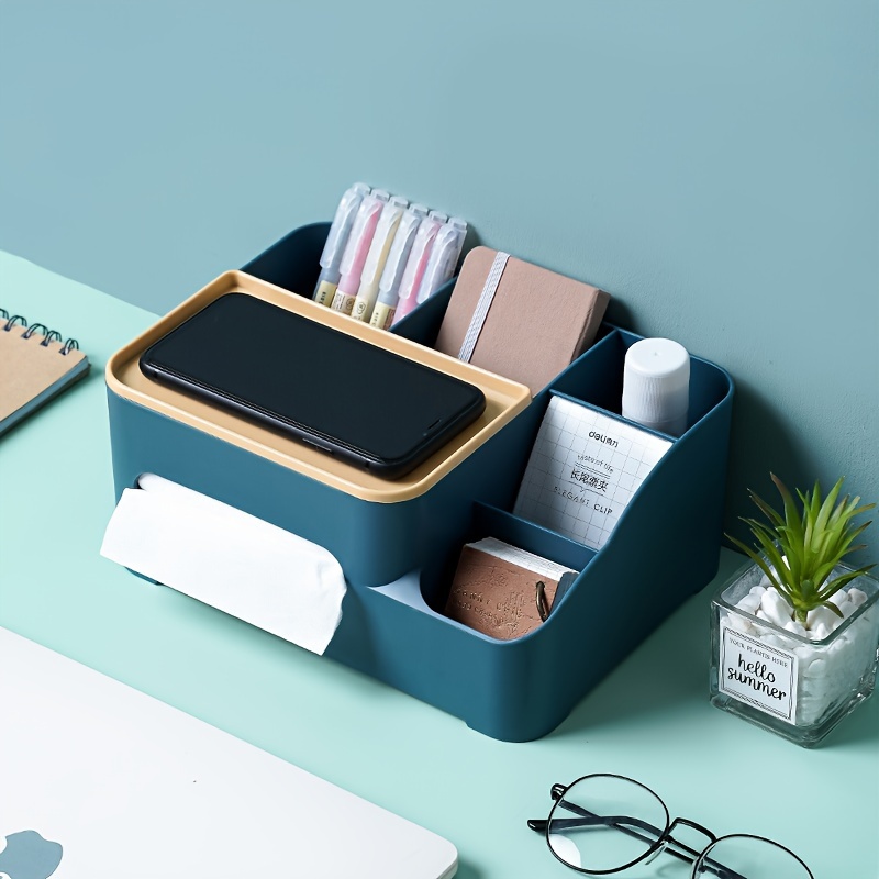 Multifunctional Desktop Storage Box Tissue Box Drawer Paper - Temu