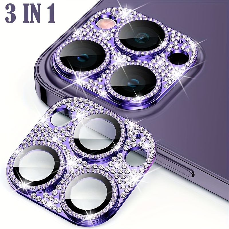 Protector Cristal Metal Lente Cámara Iphone 15 Pro 14pro 15 - Temu