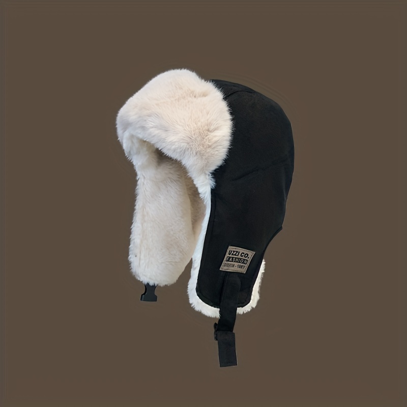 1pc Winter Bomber Hats For Men Ear Flap Pu Leather Faux Fur Trapper Hat  Ideal Choice For Gifts, Don't Miss These Great Deals