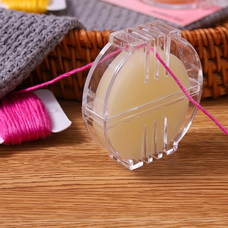 1pc Hand Sewing Cross Stitch Thread Wax & Sewing Machine Lubrication &  Zipper Repair Beeswax & Honeycomb Pattern Silk Thread & Water Soluble  Thread Wax