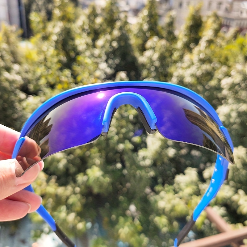 Mens Mixed Color Cycling Sunglasses Fashionable Outdoor Sports Windproof  Lens Decorative Eyewear, Shop The Latest Trends