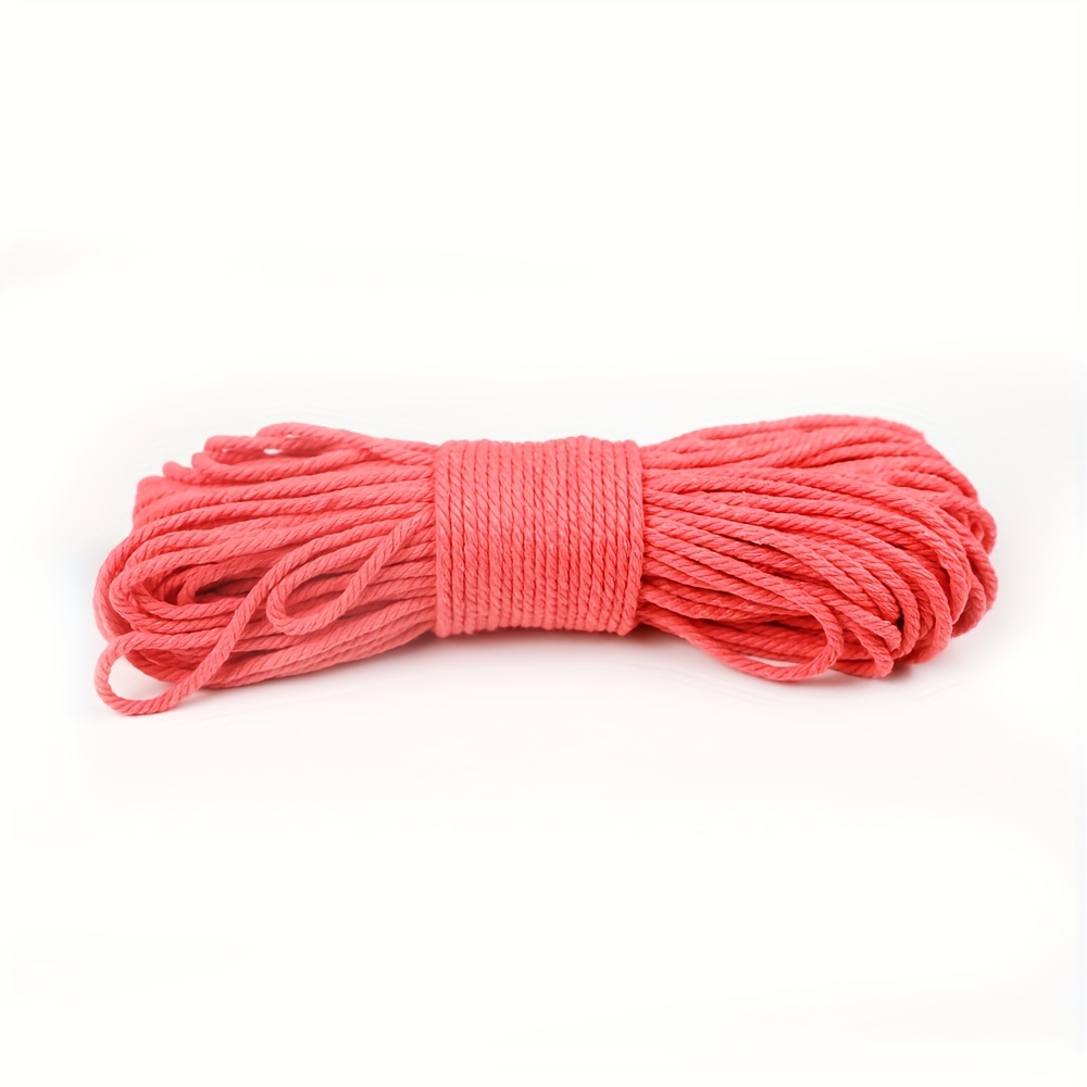 Natural Cotton Rope Macrame Cord Strands Twisted Macrame String Knitting  Crafts