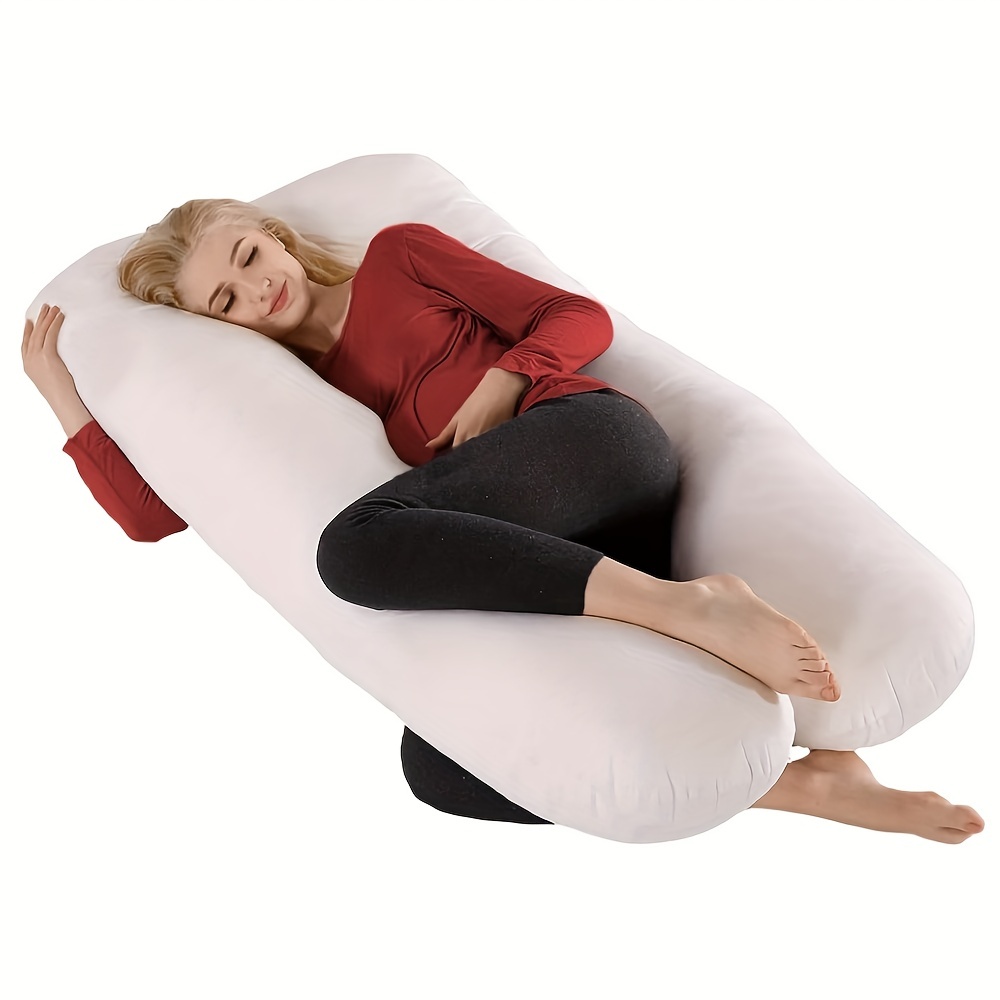 Bedding, Contour Swan Body Pillow With Pillowcase And Mesh Bag