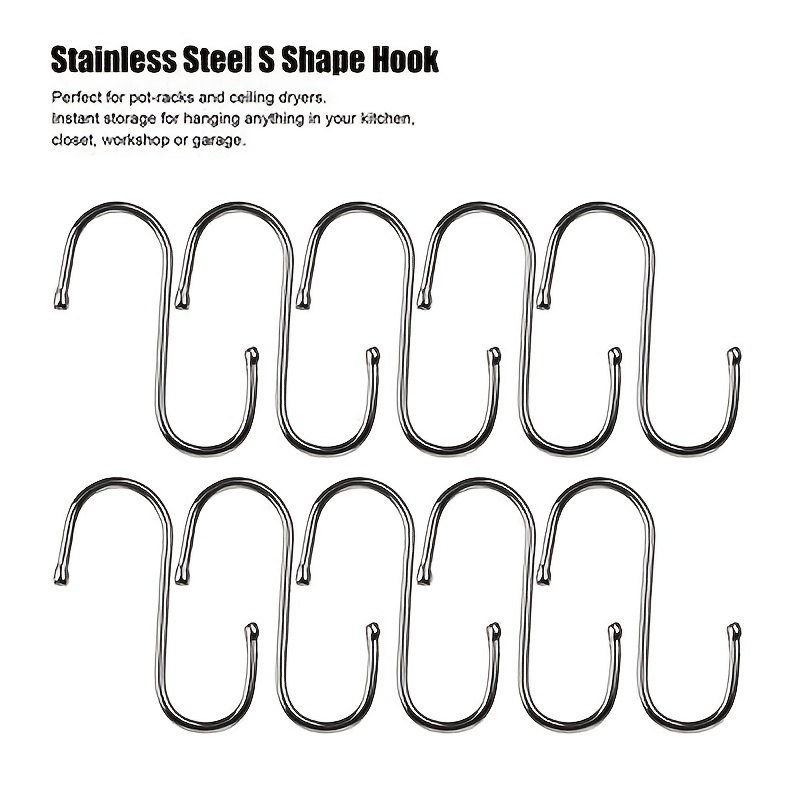 Stainless Steel S hook Hanger Multi purpose Hangers Hanging - Temu