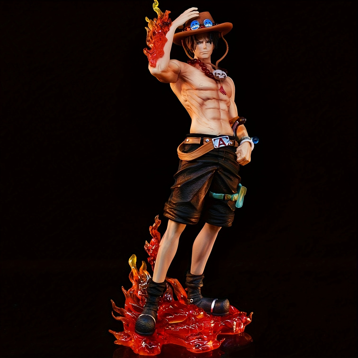 Anime One Piece Acrylic Standing Plate Desktop Red Hair Shanks ACE