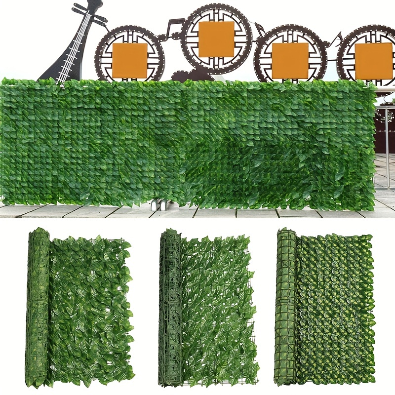 Artificial Ivy Privacy Fence Screen Faux Hedge Panels - Temu