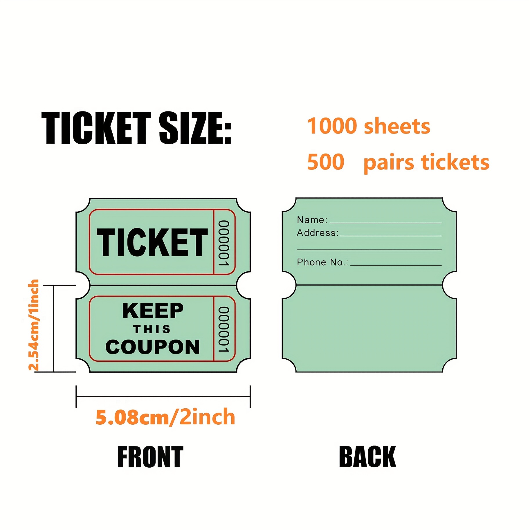 Party Supplies Event Tickets Carnival Tickets Door Vouchers - Temu