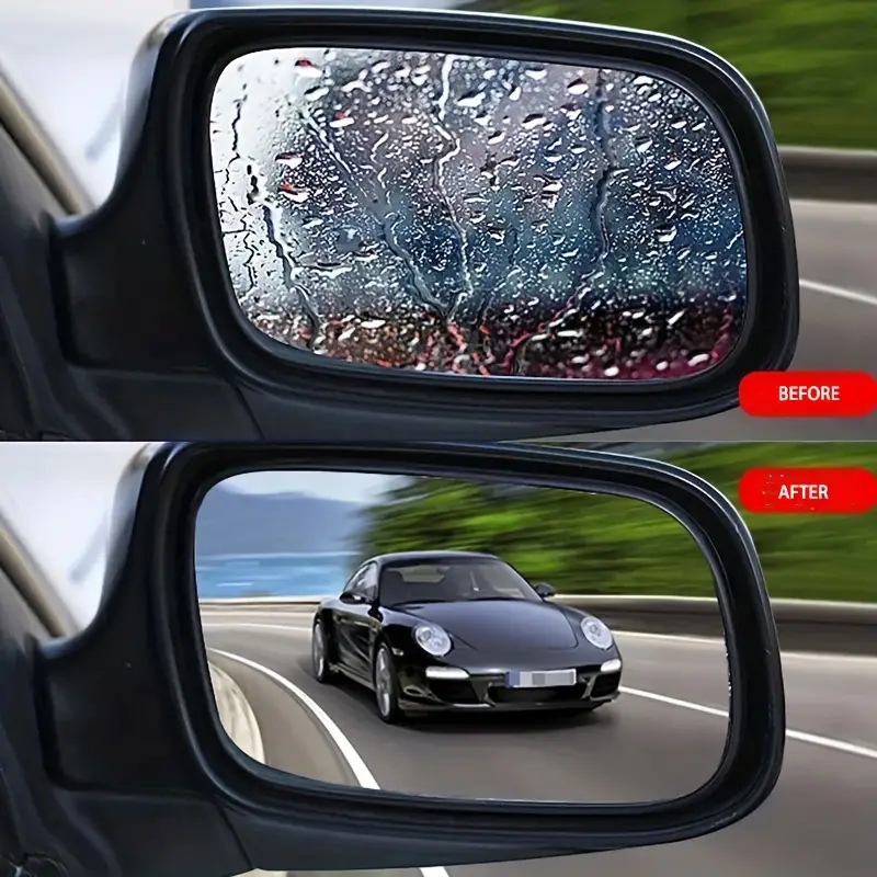 2 PCS Retractable Car Rearview Mirror Wiper Side Mirror Squeegee