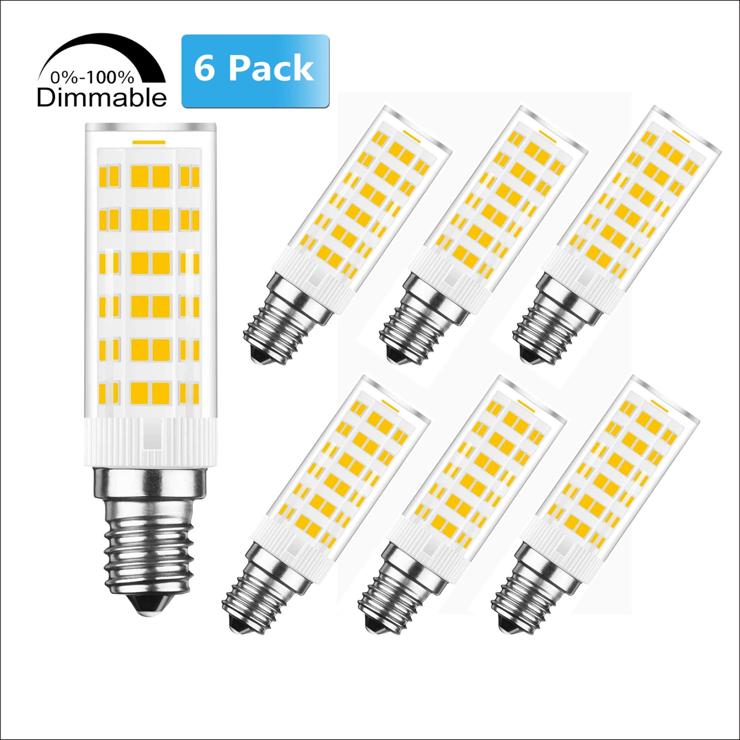Bombillas de lámpara de sal del Himalaya de 15 W, paquete de 12 bombillas  de luz nocturna regulables con base E12 para lámparas de sal, difusor de
