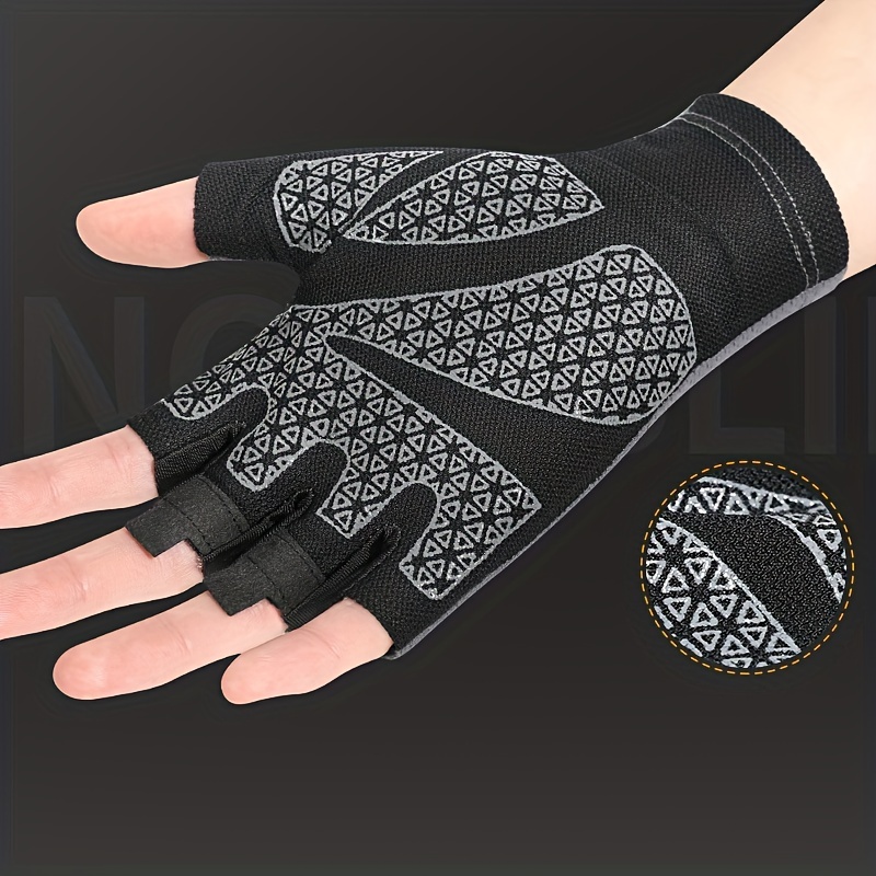 Breathable Half Finger Sun Protection Gloves Men Ideal - Temu