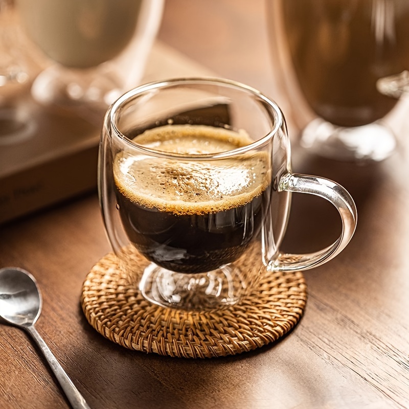 1 Pièce, Tasse À Café En Verre, Tasses À Café Expresso À Double Paroi  Résistantes À