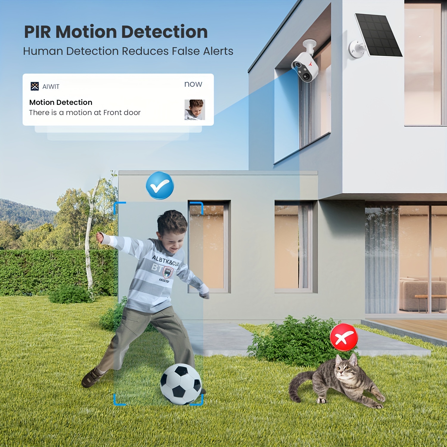 Camara De Seguridad Solar 1080P WIFI Inalambrica Para Casa Exterior HD Con  Audio 