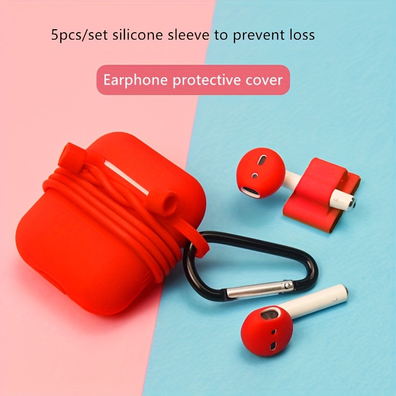 Funda protectora para auriculares inalámbricos, Protector antipolvo para  AirPods 2, Bluetooth, 3