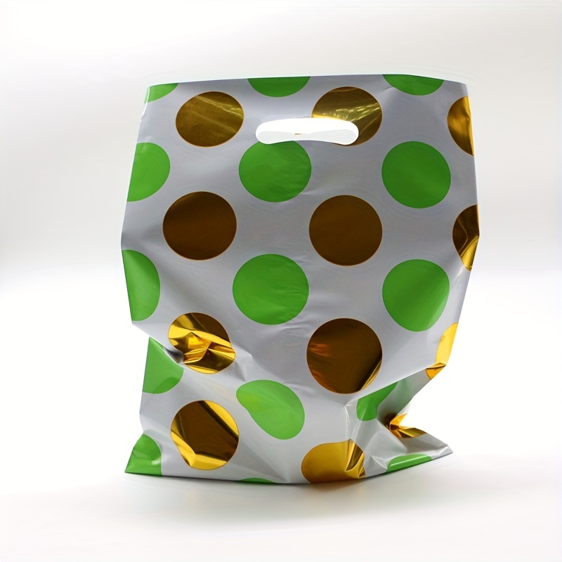 Golden Polka Dot Candy Bags For Treat Party Favor Goodie - Temu