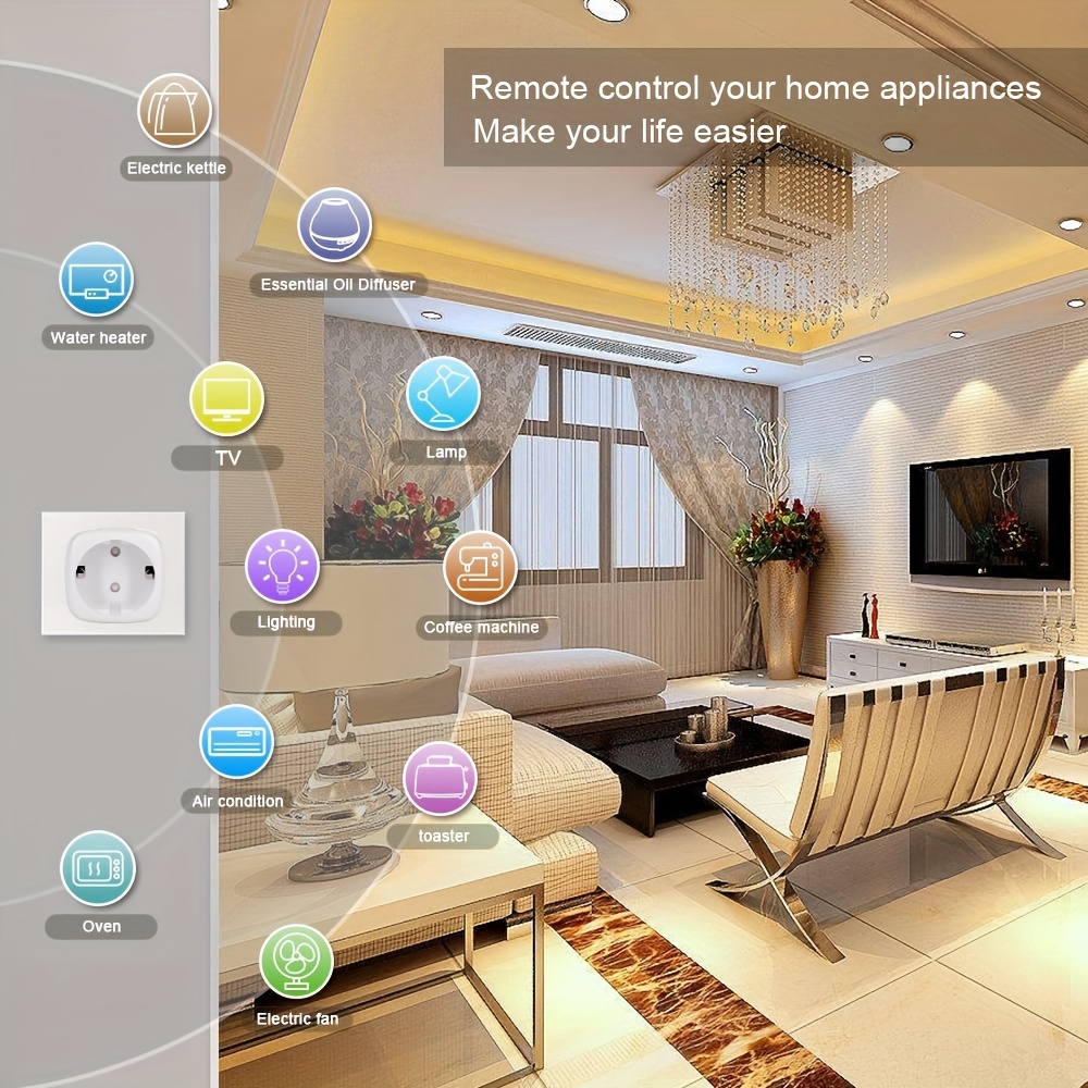 Enchufe inteligente para el hogar, toma de corriente con Wifi,  sincronización, Siri, Control remoto por voz, UE, 16A, EE. UU., 10A, Apple  Homekit - AliExpress