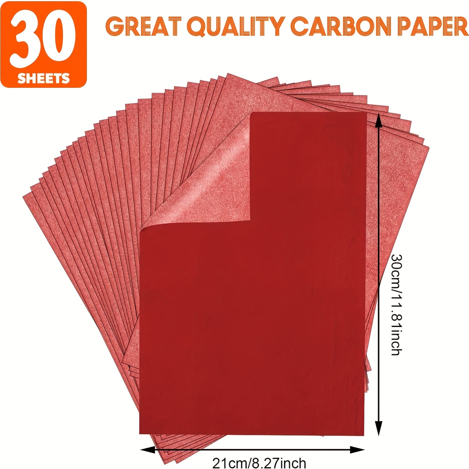 Carbon Paper for Tracing on Fabric, Wood, and Canvas (5 Colors, 9